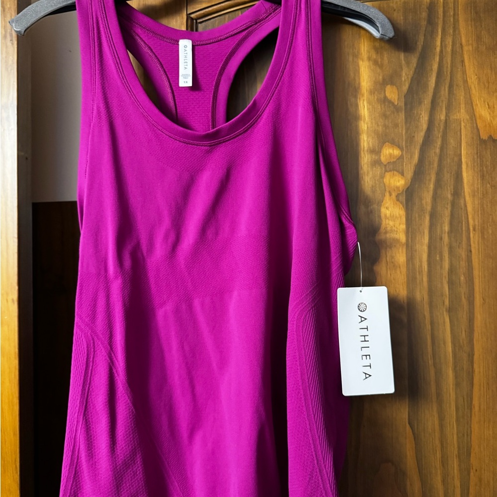 Athleta Fuchsia Racerback Performance Tank